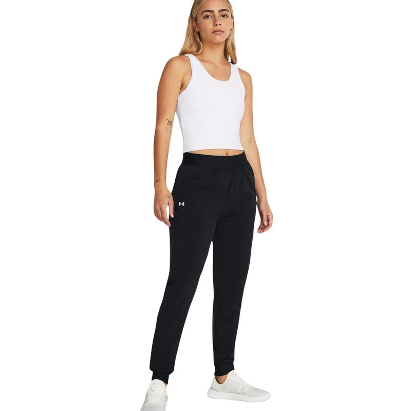 Calca-Under-Armour-Sport-Rival-High-Rise-Woven-Feminina---Preta-Branca