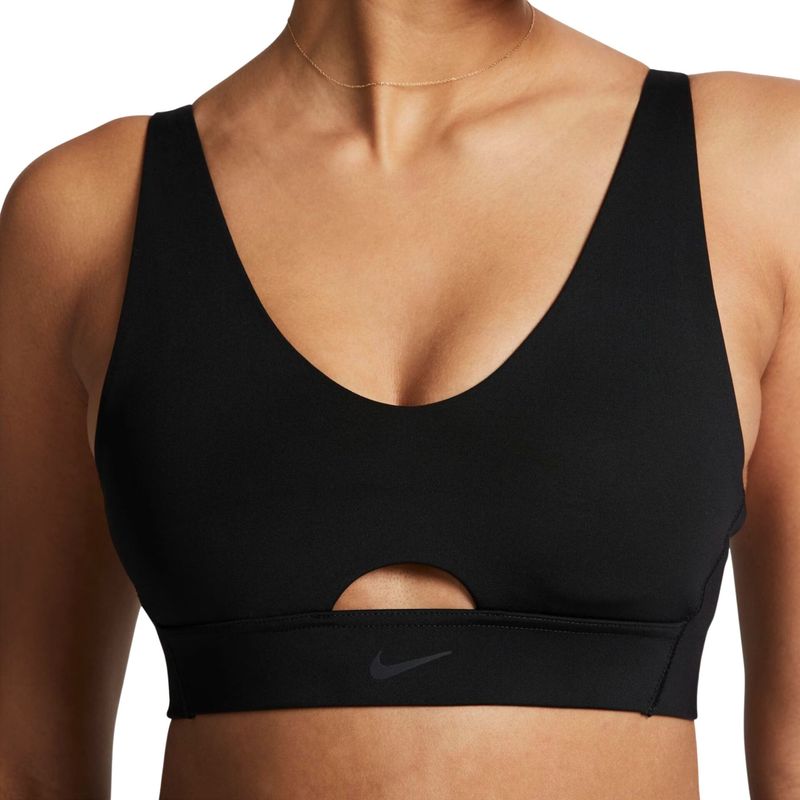 Top Nike Dri-Fit Indy Plunge Cutout Feminino - Preto