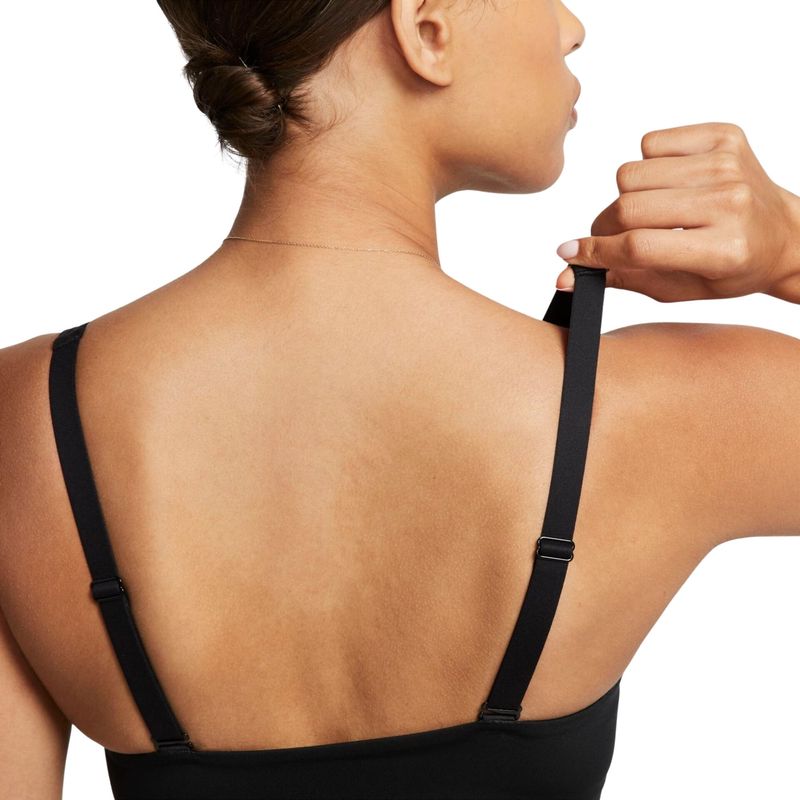 Top Nike Dri-Fit Indy Plunge Cutout Feminino - Preto