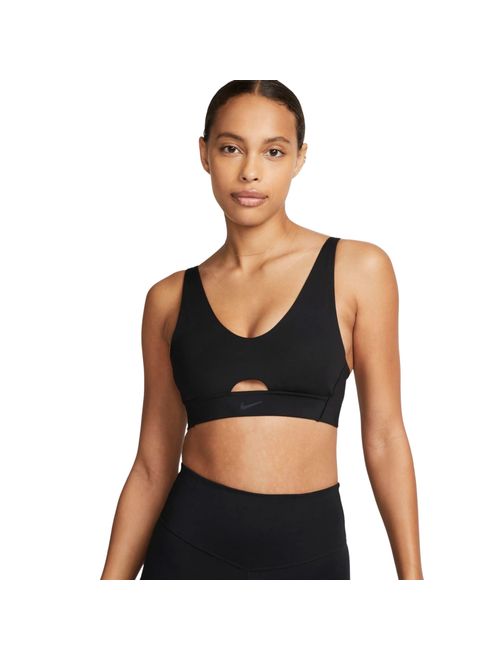 Top Nike Dri-Fit Indy Plunge Cutout Feminino - Preto