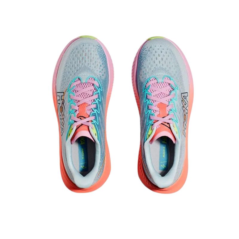 Tênis Hoka Mach 6 Feminino - Cinza/Azul