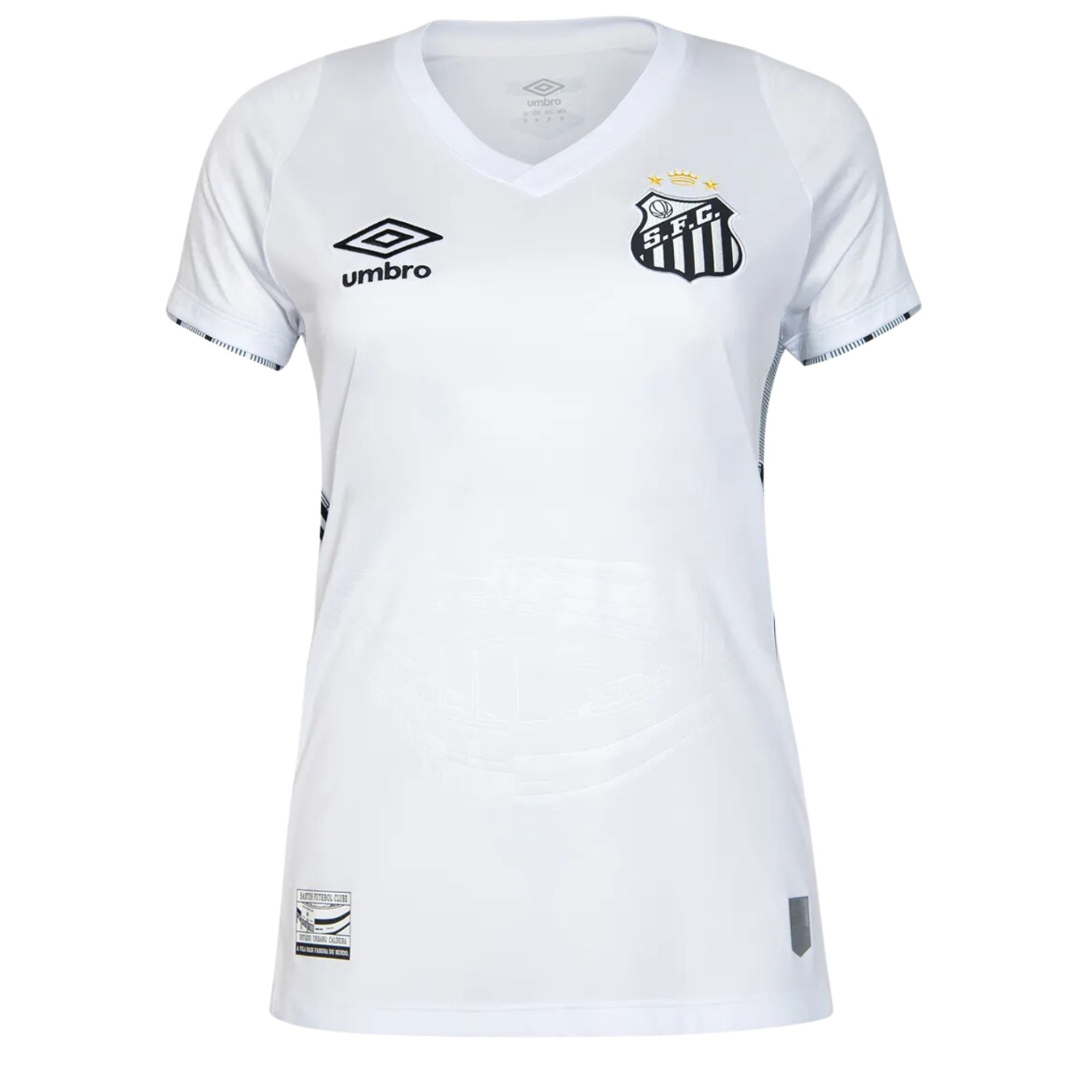 Camisa Santos I 2024 Umbro Torcedora Feminina - Branca