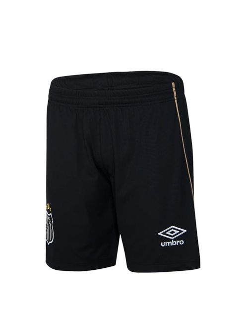 Calção Santos II 2024 Umbro Infantil - Preto