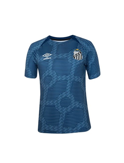 Camisa Santos 2024 Umbro Aquecimento S/N° Masculina - Azul