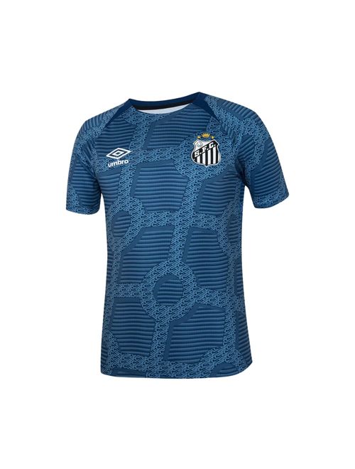 Camisa Santos 2024 Umbro Aquecimento S/N° Masculina - Azul