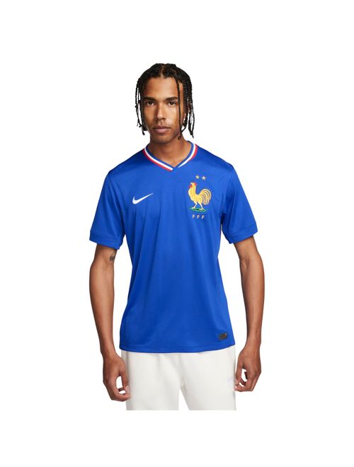 Camisa França I 2024/25 Nike FFF Torcedor Pro Masculina - Azul