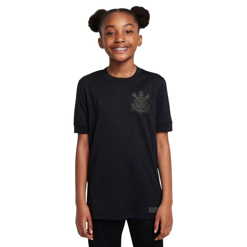 Camisa-Corinthians-II-2024-25-Nike-Torcedor-Pro-Infantil---Preta