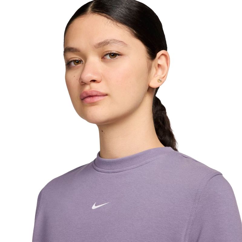 Blusão Nike Dri-Fit One Crew Feminino - Roxo