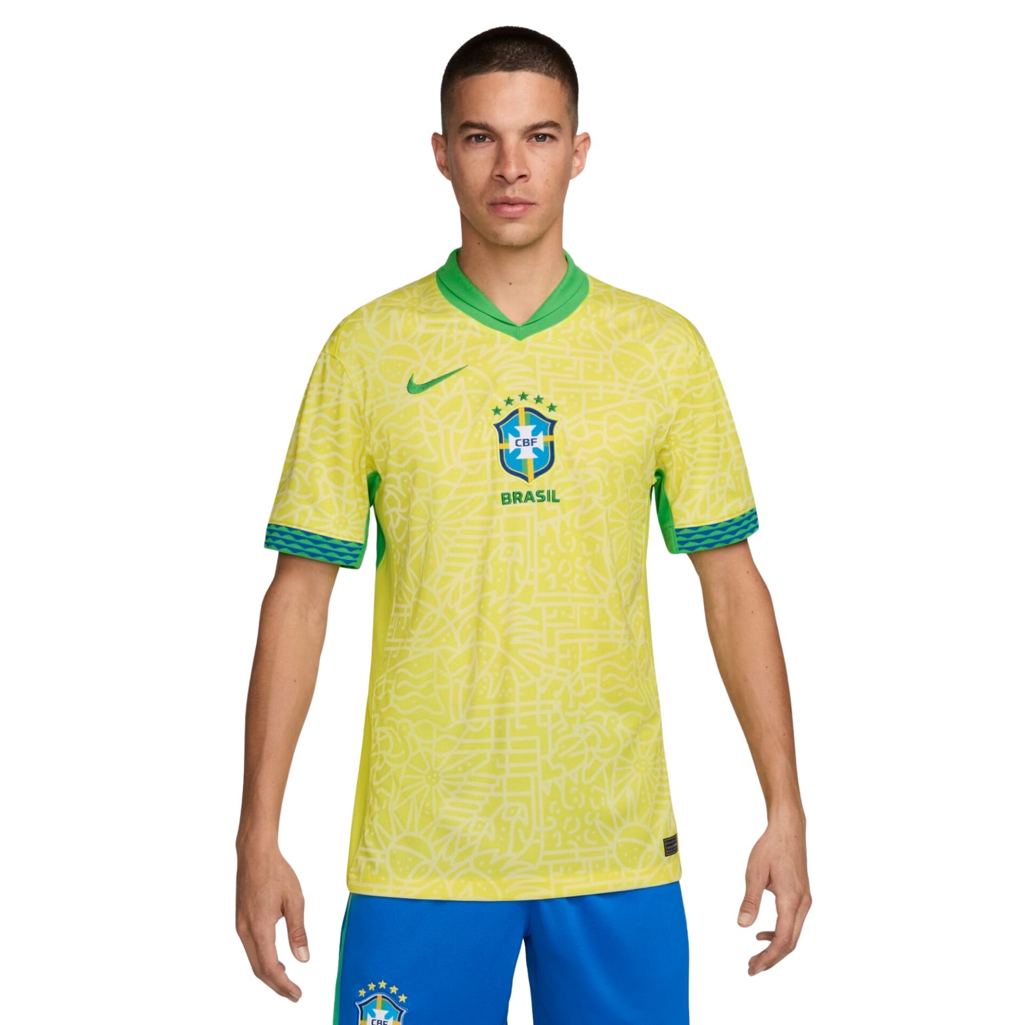 Camisa Brasil I 2024/25 Nike CBF Torcedor Pro Masculina - Amarela