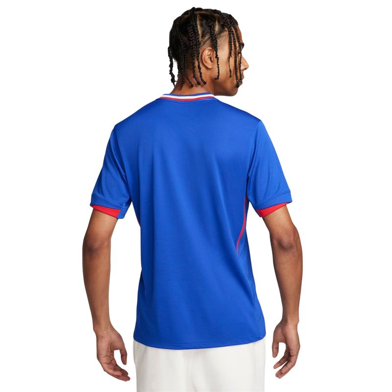 Camisa França I 2024/25 Nike FFF Torcedor Pro Masculina - Azul
