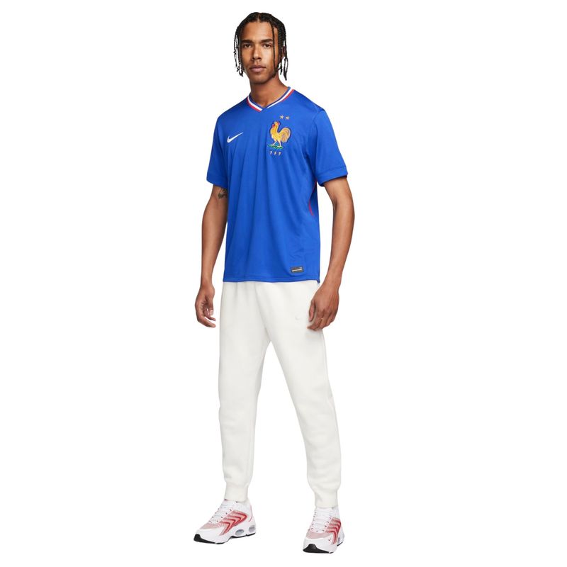 Camisa França I 2024/25 Nike FFF Torcedor Pro Masculina - Azul