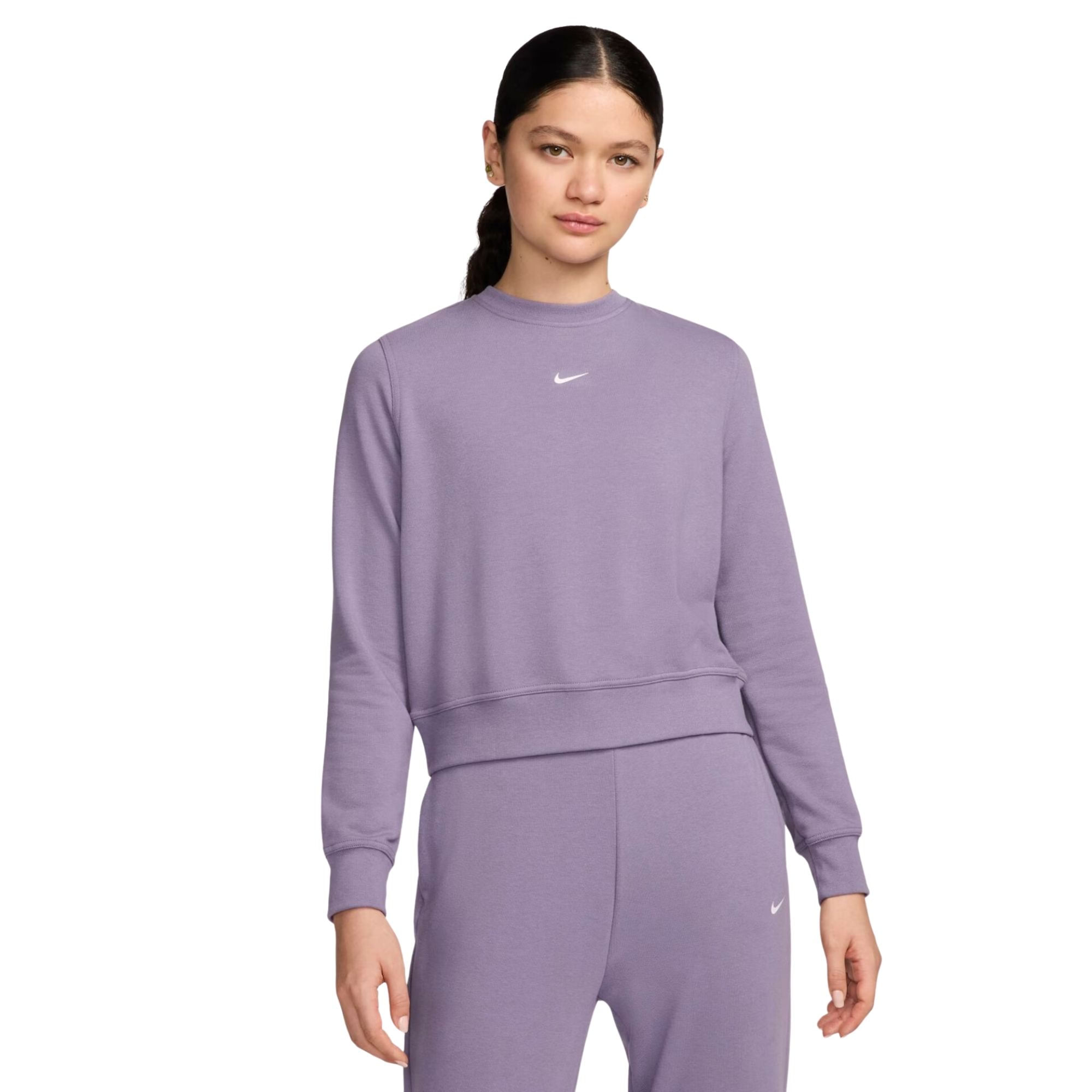 Blusão Nike Dri-Fit One Crew Feminino - Roxo