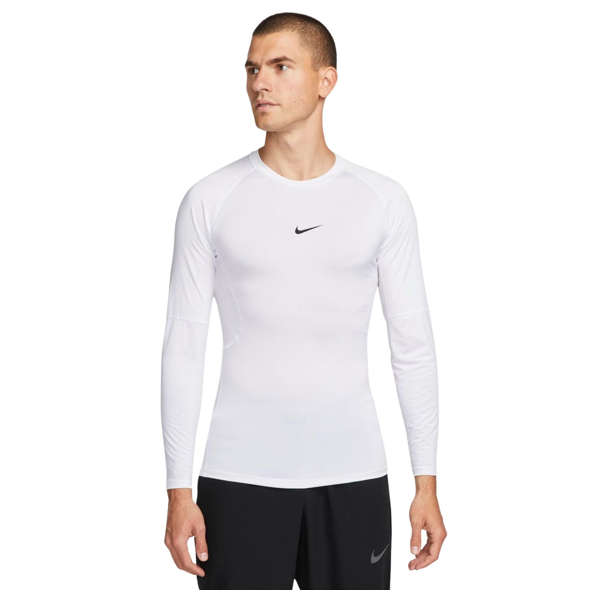 Camiseta Manga Longa Nike Pro Dri-Fit Masculina - Branca