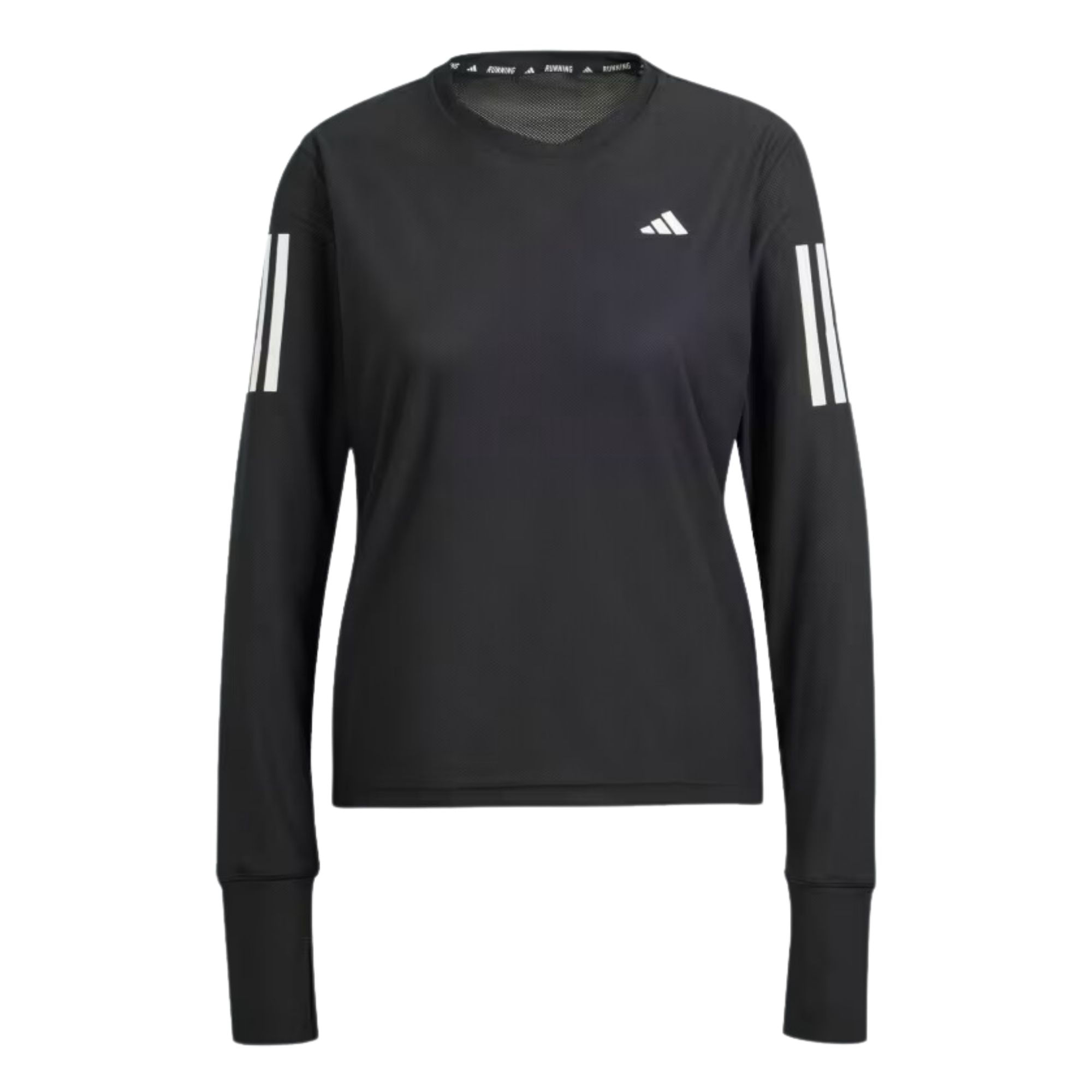 Camiseta Manga Longa Adidas Own The Run Feminina - Preta