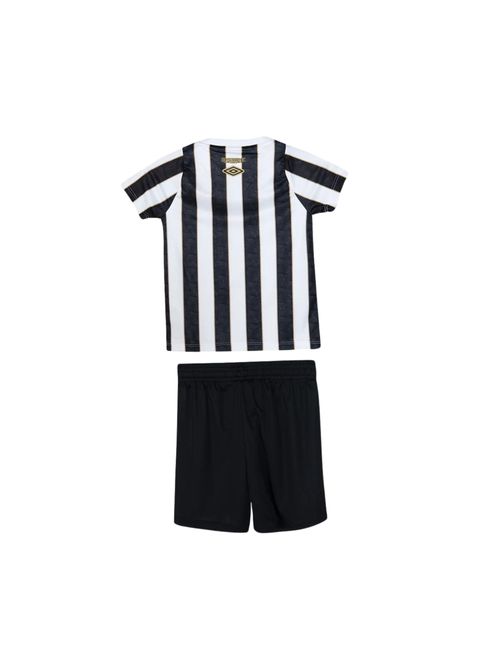 Conjunto Santos 2024 Umbro Infantil - Preto/Branco