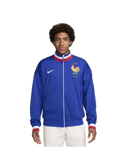 Jaqueta França Nike FFF Hino Academy Pro Masculina - Azul