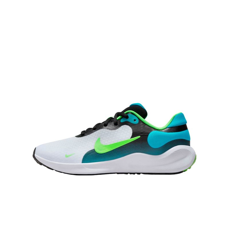 Tênis Nike Revolution 7 Infantil - Branco/Verde