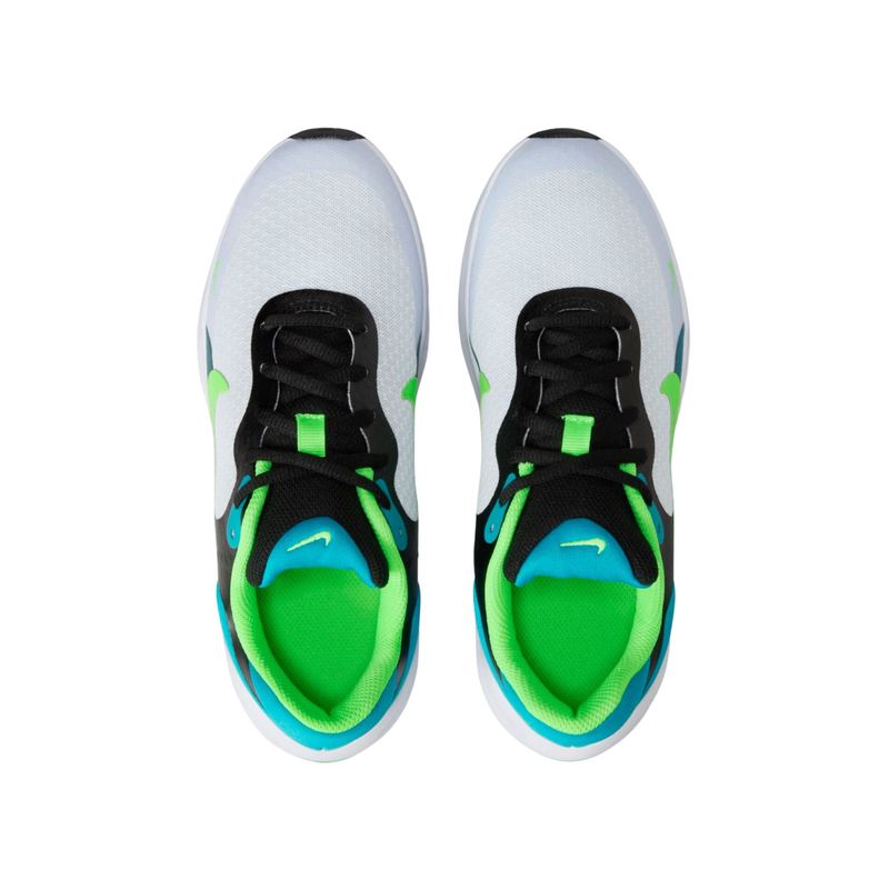 Tênis Nike Revolution 7 Infantil - Branco/Verde