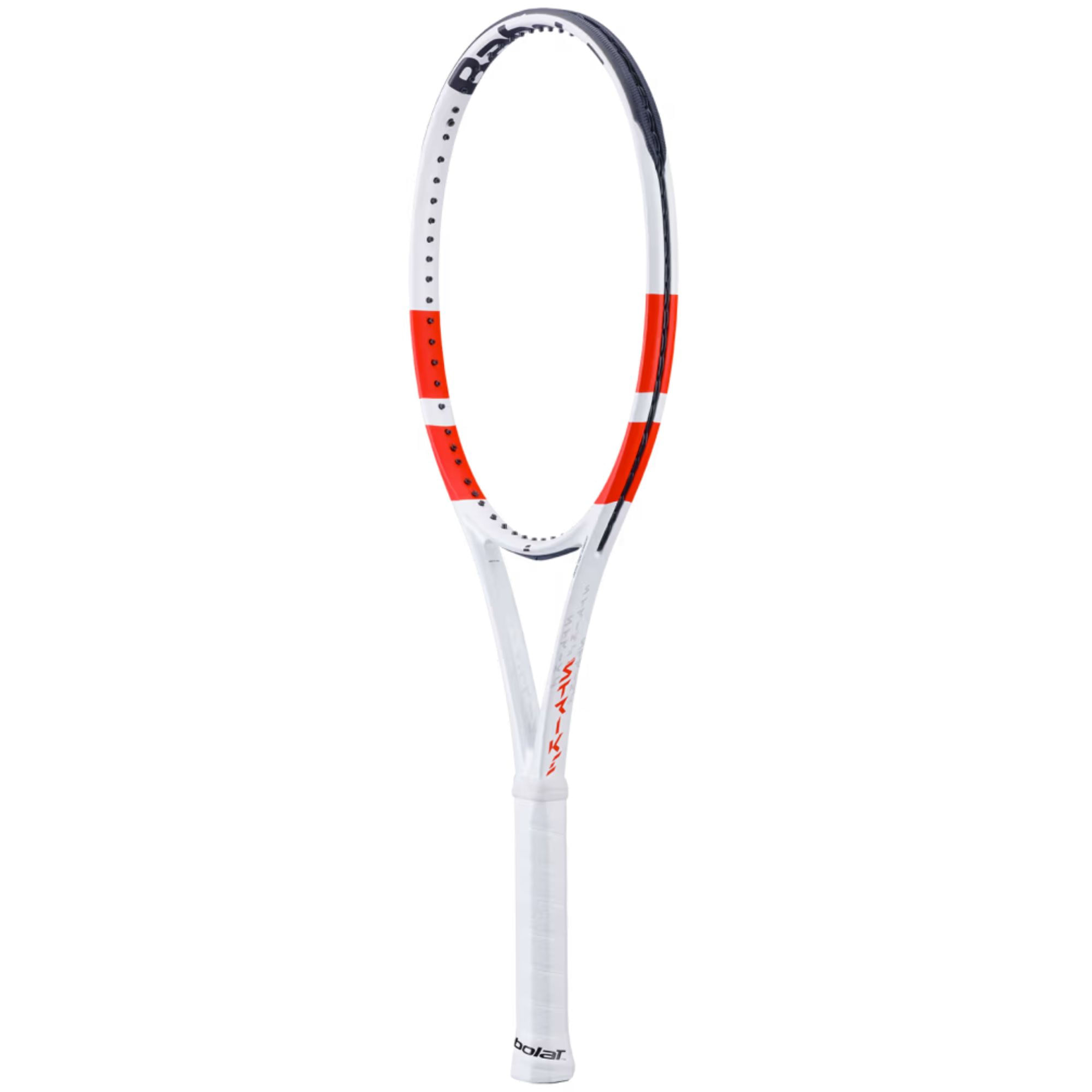Raquete De Tênis Babolat Pure Strike 100 Unissex - Branca/Vermelha