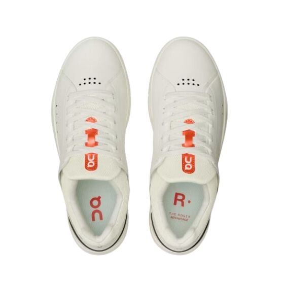Tenis-On-Running-The-Roger-Advantage-2-Feminino---Branco-Vermelho