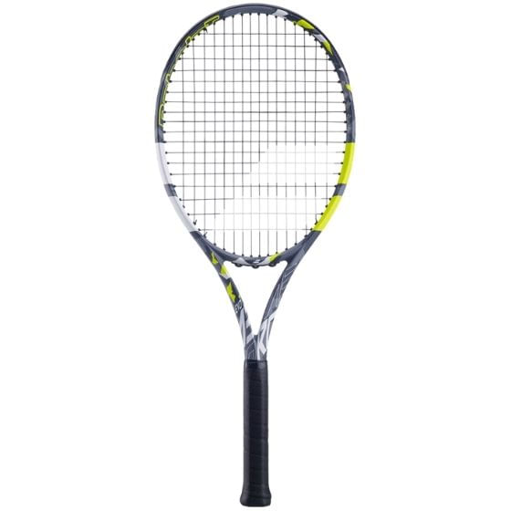 Raquete-De-Tenis-Babolat-Evo-Aero-Unissex---Cinza-Amarela