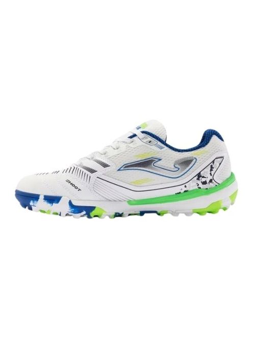 Chuteira Society Joma Liga 5 Masculina - Branca/Verde/Azul
