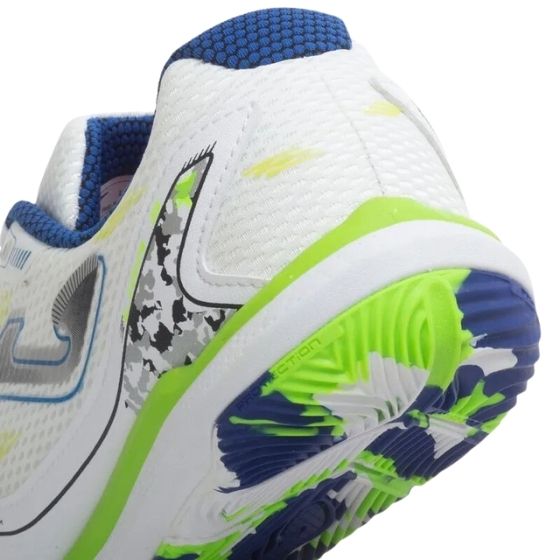 Chuteira Futsal Joma Liga 5 Masculina - Branca/Verde/Azul