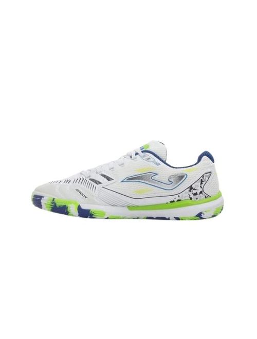 Chuteira Futsal Joma Liga 5 Masculina - Branca/Verde/Azul
