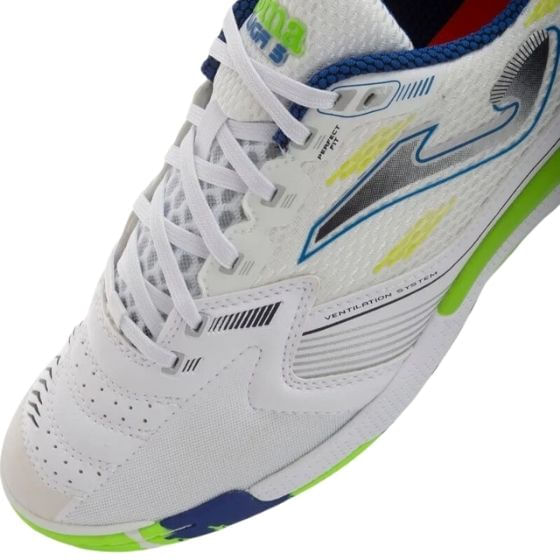 Chuteira-Futsal-Joma-Liga-5-Masculina---Branca-Verde-Azul