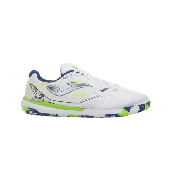 Chuteira-Futsal-Joma-Liga-5-Masculina---Branca-Verde-Azul