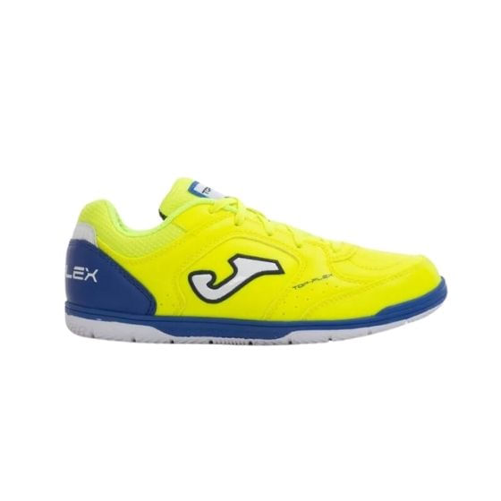 Chuteira Futsal Joma Top Flex Jr Infantil - Amarela/Azul