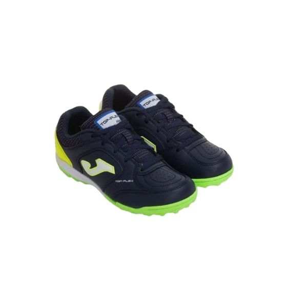 Chuteira-Society-Joma-Top-Flex-Jr-Infantil---Azul-Marinho-Amarela