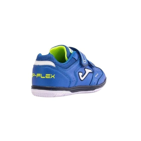 Chuteira Futsal Joma Top Flex Jr Velcro Infantil - Azul