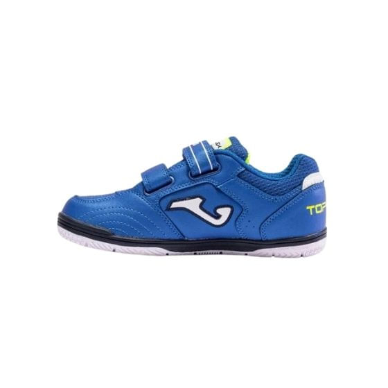 Chuteira Futsal Joma Top Flex Jr Velcro Infantil - Azul