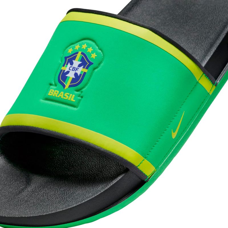 Chinelo Nike CBF Offcourt Masculino - Preto/Verde