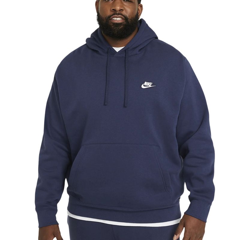 Blusao-Nike-Sportwear-Hoodie-Club-Fleece-Masculino---Marinho