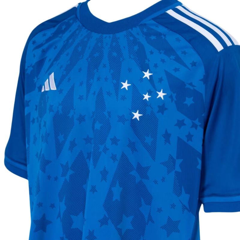 Camisa Cruzeiro I 2024/25 Adidas Torcedor Infantil - Azul