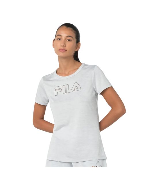 Camiseta Fila Basic Train Feminina - Cinza Claro