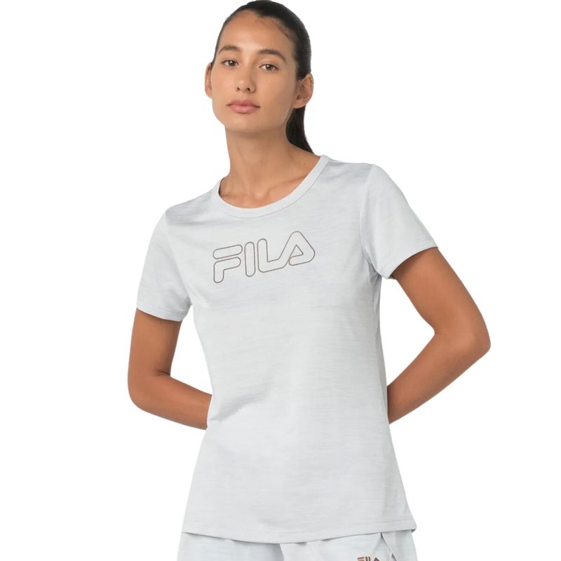 Camiseta-Fila-Basic-Train-Feminina---Cinza-Claro