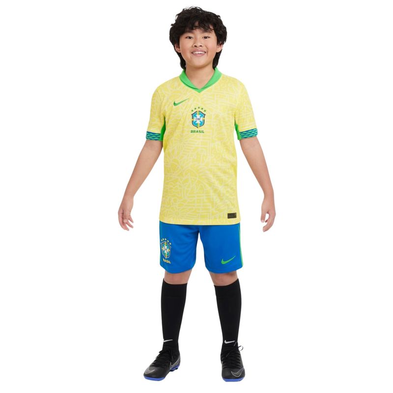 Camisa-Brasil-I-2024-25-Nike-CBF-Torcedor-Pro-Infantil---Amarela