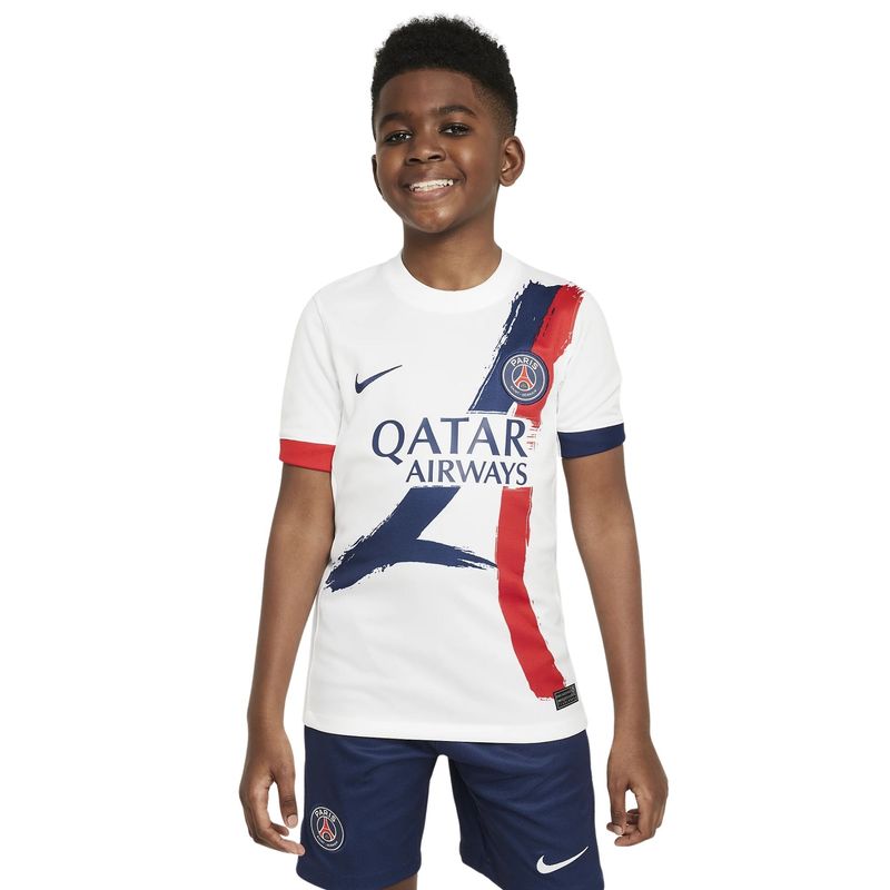Camisa-PSG-II-2024-25-Nike-Torcedor-Pro-Infantil---Branca