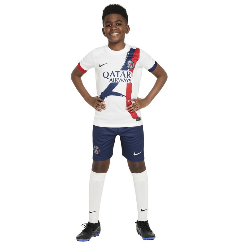 Camisa-PSG-II-2024-25-Nike-Torcedor-Pro-Infantil---Branca