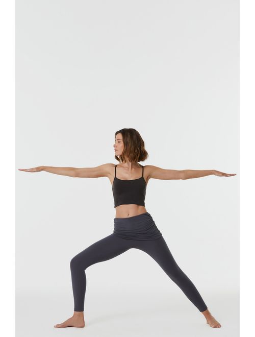 Legging Yoga Sainha Grafite Algodão Brahma