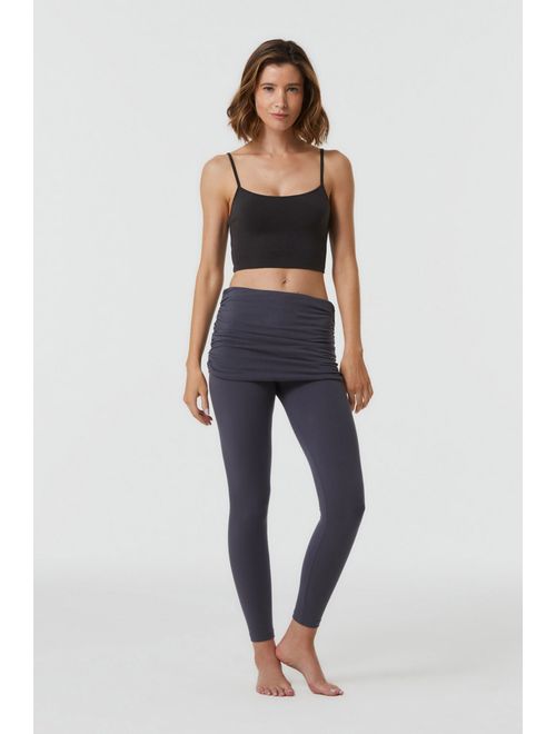 Legging Yoga Sainha Grafite Algodão Brahma