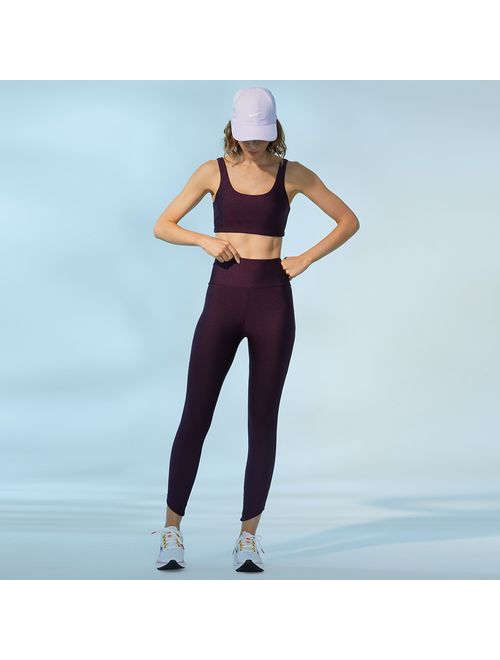 Legging Fitness Barra Ameixa Fatima