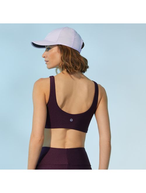 Top Fitness Decote U Ameixa Fatima