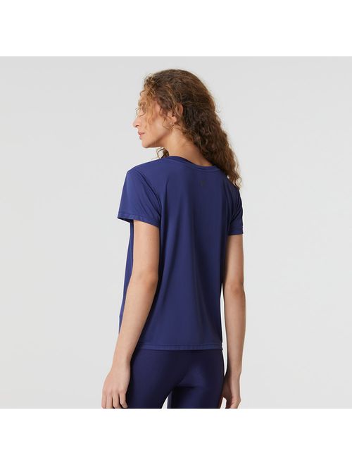 Camiseta Fitness Decote V Preto Uv Fillity