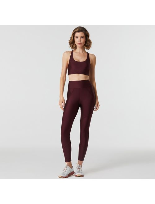 Legging Fitness Recortes Vinho Fillity