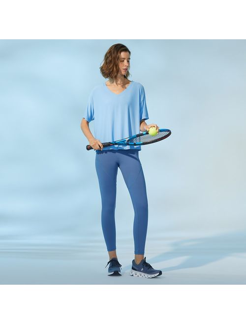 Legging Fitness Recortes Azul Jeans Eco Power