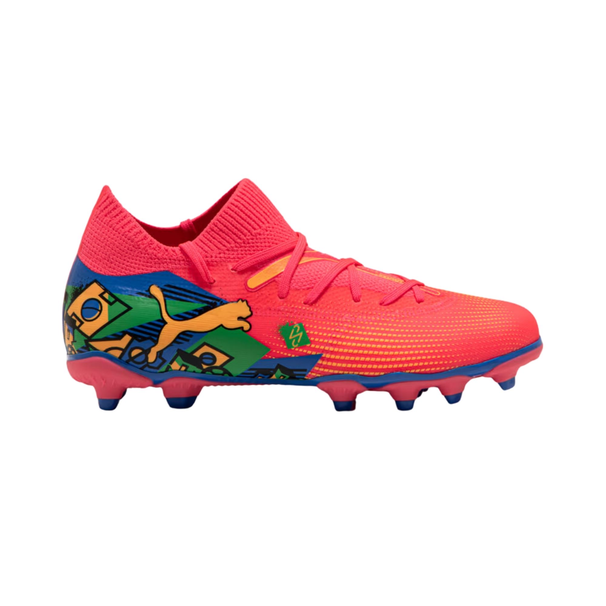 Chuteira Campo Puma Future 7 Match Neymar Jr Infantil - Laranja
